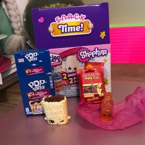 Real littles shopkins snack time minis